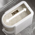Huishun 12 Lbs Rice Container with Measuring Cup, Upgraded Built-in Fresh Box, Cereal Dispenser Storage with Lids