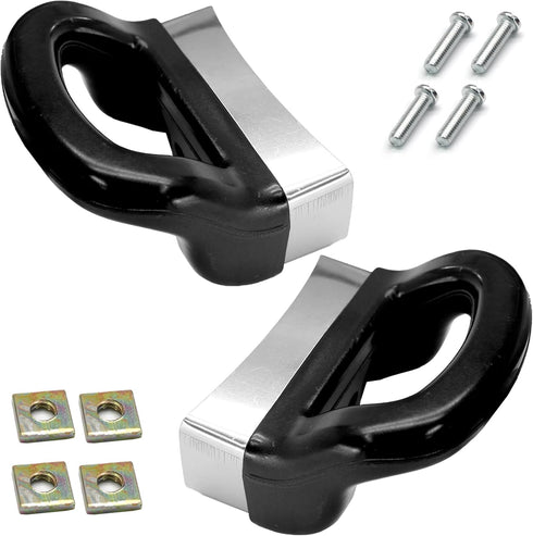 2pcs Pot Handle Replacement, Universal for Sauce Pot, Cooker, Steamer, Pressure Pan Short Side Handle (1 or 2-Hole