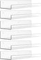 upsimples 6 Pack Acrylic Shelves for Wall Storage, 15" x 4 Floating