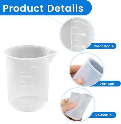 GAQWOK 4PCS Silicone Laundry Detergent Cup Holder - Liquid Laundry Detergent Dispenser Cups Reusable, Flexible Washable