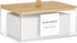 Acrylic Dryer Sheet Holder with Lid, Clear Container with 27 Labels for Laundry Pods Storage and Organization