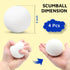 SCUMBALL 3-inch 4 Pack s for Hot Tub Scum Absorber & Pool Spa Surface Cleaner | Reusable Foam Ball Absorbs Oils, hot
