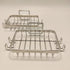 White Silver Soap Dish for Shower, 2 Pack Suction Cup Square Holder - 304 Stainless Steel Soap Saver