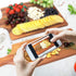 AIDEA Acacia Wood Cutting Board with Handle, 17 x 6 Inch Charcuterie Board for Serving