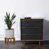 5-15 Inch Wood Plant Stand, Mid Century Modern Planter Stand Rattan Flower Pot Stand, Low Short Plant Stands Indoor