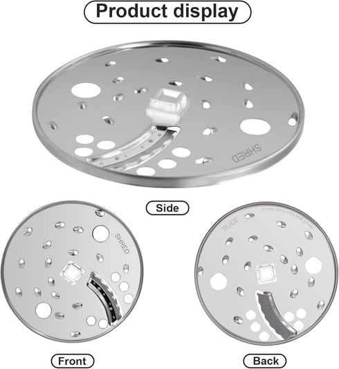 SLICE SHRED DISC BLADE for Hamilton Beach Food Processor - Compatible with Models 70730, 70670, 70740, 70760