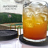 Angardy Homeware Set 6 Silicone Coasters of with Gold Holder - Smart and Modern Design That Holds Your Drinks