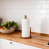 Countertop, Acacia Wood Paper Towel Holder Wooden Paper Towel Holder Thicken Base for Kitchen, Easy to Assemble