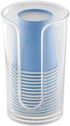 iDesign Paper & Plastic Disposable Cup Dispenser for Bathroom Countertops, Clarity Collection - Clear
