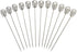 Barfly Cocktail Picks with Skull Top, Stainless Steel