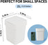 carrotez Mini Trash Can, Countertop Trash Can with Lid, 2 Liter/0.5 Gallon Waste Basket for Coffee Bar, Bathroom,