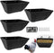 ATKSKYO Fence Hanging Chicken Feeder for Duck, Piglets, Goat Feeder Poultry Feeding Container