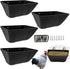 ATKSKYO Fence Hanging Chicken Feeder for Duck, Piglets, Goat Feeder Poultry Feeding Container