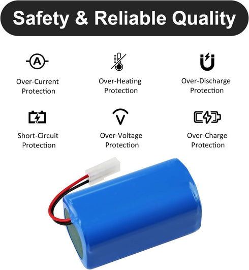 H18650CH-4S1P Vacuum Compatible for Xiaomi MI G1, Mop Essential G1 MJSTG1, SKV4136GL, MC-WRC53 Robot Vacuum Cleaner