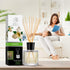 Jasmine Reed Diffuser with Natural Essential Jasmine Oil - 6.8 Fl Oz, Long Lasting Fragrance Gift Set