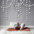 Cheerland Glitter Silver Circle Dot Garlands - Metallic Silver Party Decorations for Wedding, Birthday