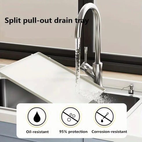 Pull Out Cabinet Organizer, Slide Out Dish Drying Rack for Kitchen Cabinets, Pull Out Drawer for Under Sink Organizer