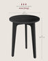 ULET237BA01S VASAGLE MAEZO Collection - Small Side Table, Round End Table, Nightstand with Tapered Legs, Curved