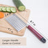 Crinkle Cutter Knife, Stainless Steel Cutting Tool for Potato, Carrot, Vegetable French Fry, Kids Lunch Accessories