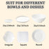 RONYOUNG 300PCS Elastic Disposable Plastic Bowl Covers for Food Storage, Stretch Lids, Fresh Keeping Bags