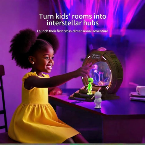 XGHJ Northern Lights Projector Stargate Galaxy Night Light Plasma Globe Lamp with White Noise Sound Machine , Bluetooth