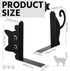 Set 2 Geelin Peeping Cat Metal Bookends of Cute Book Ends for Shelves Decorative Bookshelf Home Office Desk Bookshelf