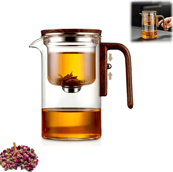Tea Pot- 600ml/20.3oz Magic Witchcraft Enchanted Glass Teapot with Strainer, Tea Innovative