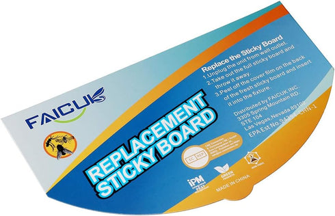 Faicuk FA-FLT07 Pack 10 Replacement Glue Board for Wall Sconce Fly Light