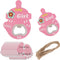 24 pcs Pink Bottle Opener Baby Shower Favor for Guest, PVC Metal Bottle Opener for Beer