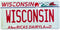 Wisconsin License Plate Replica Magnet, Collectible Souvenir Fridge Accessory, 3.5 x 1.75 Inches