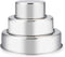 E-far Cake Pan Set of 3 (4 inch/6 inch/8 inch), Stainless Steel Round Layer Baking Pans for Tier Smash Cakes
