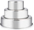 E-far Cake Pan Set of 3 (4 inch/6 inch/8 inch), Stainless Steel Round Layer Baking Pans for Tier Smash Cakes
