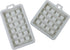 Hemobllo 2 Pcs Mini Silicone Waffle Mold Set for Baking, Rectangle Square Waffle Molds, Blue