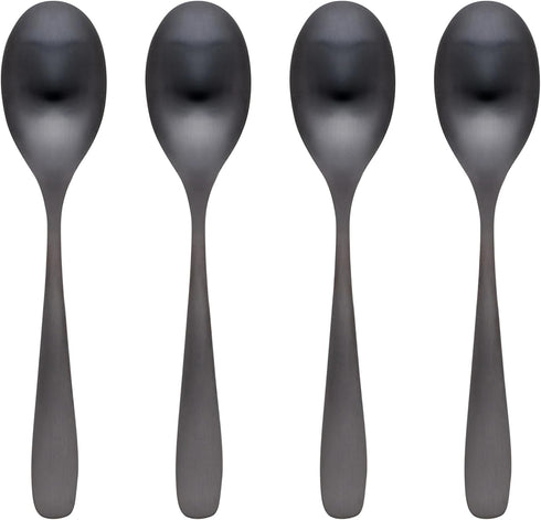 Cambridge 5011H7HCW02 Eliana Black Dinner Spoons, Set of 4