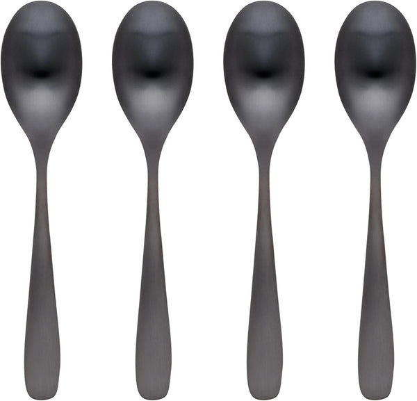 Cambridge 5011H7HCW02 Eliana Black Dinner Spoons, Set of 4