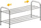 2-Tier Expandable Shoe Rack - 100% Stainless Steel,4-Rod Extendable & Adjustable Feet