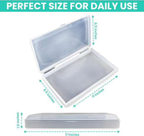1-lb 11x6.5-Inch Iconikal Bacon Saver Deli Meat Storage Container Capacity Snap-Tight Clear Lid Dishwasher Safe