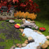 Yardwe Miniature Garden Bridge Statue Set, Micro Landscape Decorations, Stepping Stone DIY Mini Resin Bridge, Bonsai