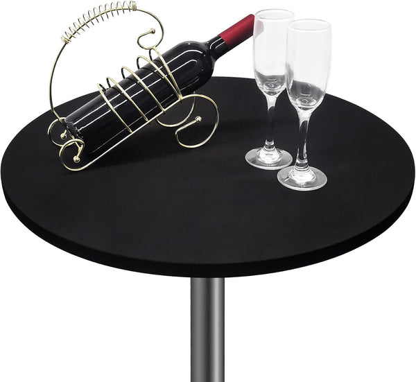 Small Round Fitted Table Cover Cocktail Table Topper Cap Elastic Tablecloth Stretch