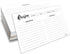 Double Sided Recipe Cards, Set of 50, 4x6 Inch Thick Cardstock with Lines