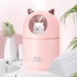 Small Humidifier, Cute Portable Cool Mist with 6 Pcs Humidifier Sticks, 7 Color Night Light