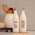 Set, 16oz Set 2 HOMCDALY Olive Oil and Vinegar Dispenser Ceramic Oil Dispenser for Kitchen, Kitchen Dispenser Bottle