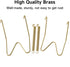10-Piece Brass Plate Wall Hangers, 8 Inch Invisible Decorative Holders with 12-Piece Wall Hooks