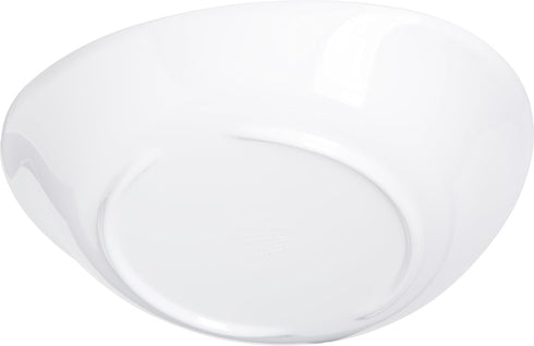 Carlisle FoodService Products Stadia Reusable Plastic Pasta Plate, Melamine, 9.5 Inches, White