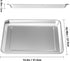 Stainless Steel Baking Tray Pan Compatible with Cuisinart Airfryer TOA-060 and TOA-065 (with Cuisinart Airfryer TOA-060 and TOA-065)