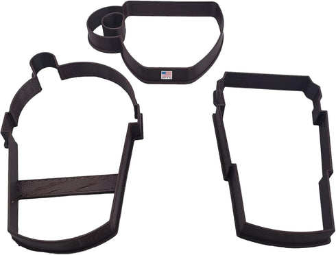 COFFEE CUP COOKIE CUTTERS - Espresso, Café, Americano, Latte, Iced Coffee, Mocha, Cappuccino (3 Pack, USA)