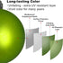 Lime Green 2.5" Christmas Balls, Shatterproof Hanging Ornaments for Tree Decoration, Set of 24pcs