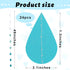Waydress 24 Pieces Raindrop Garlands - Blue Paper Hanging Decorations for Baby Shower, Birthday, Wedding Party