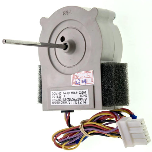 EAU63103201 ODM-001F-41 Refrigerator Evaporator Fan Motor for Kenmore, Kenmore Elite, LG Refrigerator