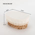 YAHUAN Round Bread Basket Serving Woven Bread Baskets Wicker Basket Sourdough Proofing Basket with Removable Liner